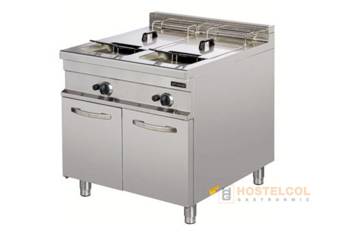 Freidora a Gas Doble con Mueble 20+20 Litros GF922 HX900 Arisco