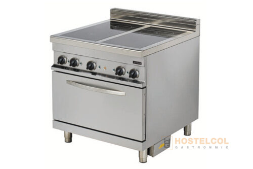 Cocina Eléctrica Vitrocéramica 4 Zonas con Horno GN 2/1 ER922C HX900 Arisco