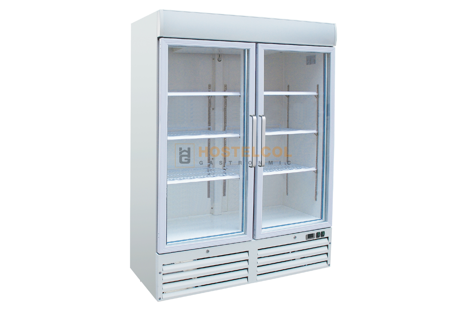 Armario de Congelación Expositor - 920 Litros - 1370x580x2095 (mm) 2 Puertas Cristal
