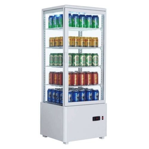 Vitrina Expositora Refrigerada 4 Caras de Cristal XC98L-B Clima Hostelería